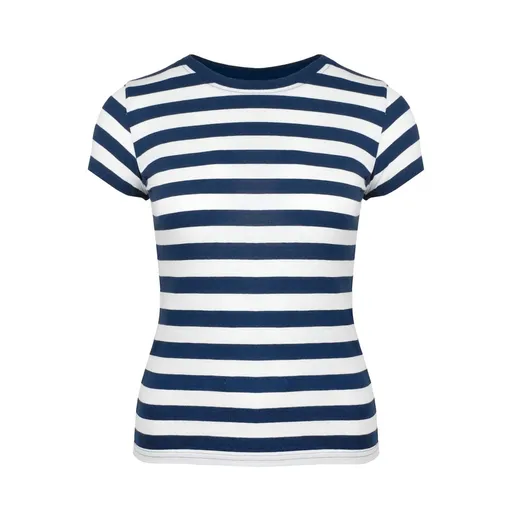 Mantis Dámské pruhované tričko - Tmavě modrá / bílá | XL