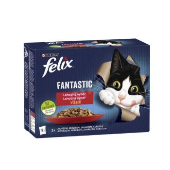 Felix Fantastic Multipack kuře/hovězí/králík/jehněčí v želé 12x85g