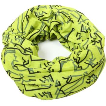 Finmark CHILDREN’S MULTIFUNCTIONAL SCARF Dětský multifunkční šátek, reflexní neon, velikost