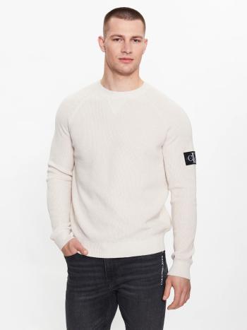 Calvin Klein pánský béžový svetr - XXL (ACF)