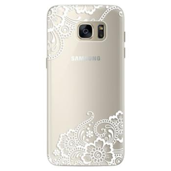 Silikonové pouzdro iSaprio - White Lace 02 - Samsung Galaxy S7 Edge