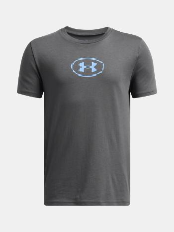 Under Armour UA B Slice Logo SS Triko dětské Šedá