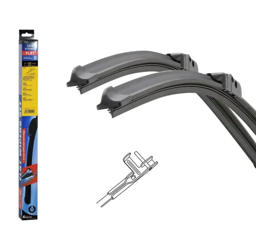 Compass Stěrače FLAT SET (PIN) 550 + 450 mm