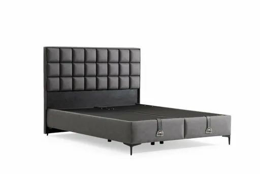 Rám dvoulůžkové postele s čelem Abella 120 x 200 - Grey