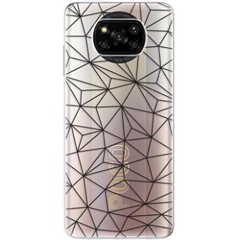 iSaprio Abstract Triangles 03 pro black pro Xiaomi Poco X3 Pro / X3 NFC (trian03b-TPU3-pX3pro)