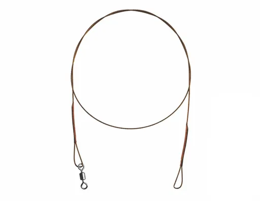 Delphin Ocelové lanko Bomb! s obratlíkem a smyčkou 49 vláken,Delphin Ocelové lanko Bomb! s obratlíkem a smyčkou 49 vláken