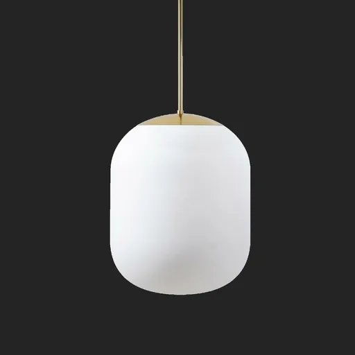 OSMONT TAN62317 TANIA P2 HP závěsné skleněné svítidlo mosaz leštěná / bílá IP40 3000 K 58W LED DALI