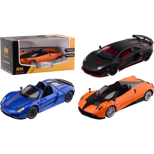 Kovová autíčka 1:24