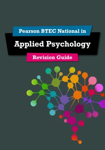 Pearson REVISE BTEC National Applied Psychology Revision Guide inc online edition - for 2025 exams - Susan Harty, Heidi McEntee