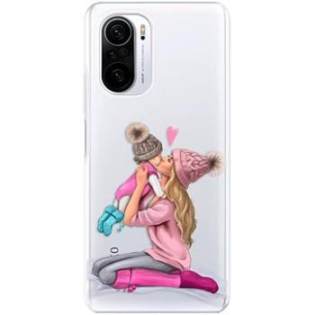 iSaprio Kissing Mom - Blond and Girl pro Xiaomi Poco F3 (kmblogirl-TPU3-PocoF3)