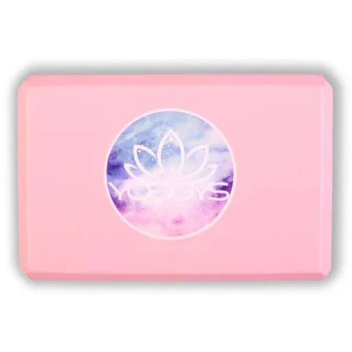 YOGGYS PINK Cihlička na cvičení, růžová, velikost