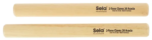 Sela 2-Tone Claves 20 Acacia