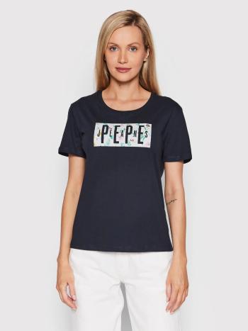 Pepe Jeans dámské modré tričko Patsy - M (594)