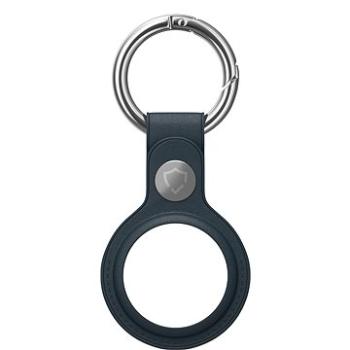 AlzaGuard Genuine Leather Keychain pro Airtag modrá (AGD-AKL002L)