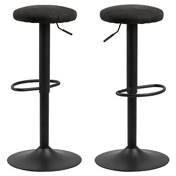 Barová židle Leo (SET 2 ks), antracitová (A1003478)