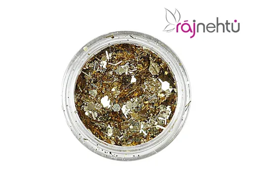 Zdobení na nehty - mix zlatý 1ks