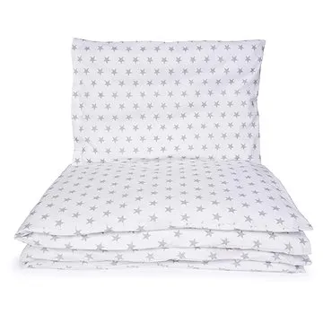 Maceshka Povlečení Basic Šedé hvězdy v bílé (400)