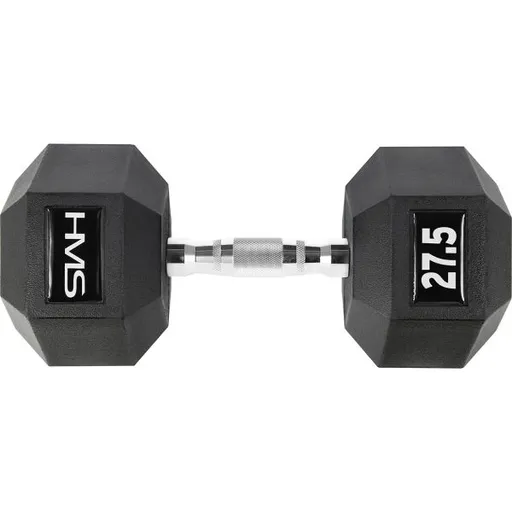 HMS 27,5 KG HEXAGONÁLNÍ JEDNORUČKA Hexagonální jednoručka, černá, velikost 27,5 KG