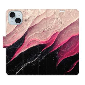 Flipové pouzdro iSaprio - BlackPink Marble - iPhone 15