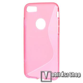 Szilikon védő tok / hátlap - RÓZSASZÍN - FÉNYES / MATT - APPLE iPhone SE (2022) / iPhone SE (2020) / iPhone 7 / iPhone 8