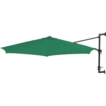 SHUMEE Slunečník zahradní, nástěnný, zelený 300 cm (44864)