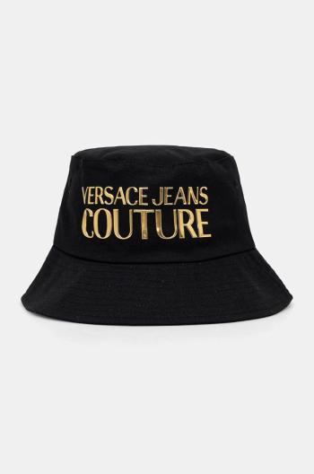 Bavlněný klobouk Versace Jeans Couture černá barva, 77HAZK04 ZG268