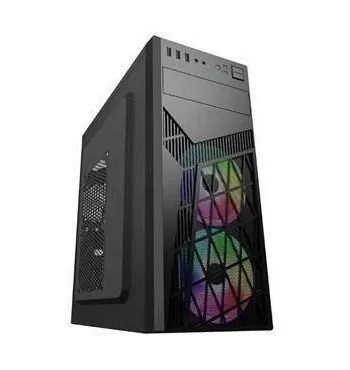 EUROCASE skříň ML N6-560B, ATX, 2x USB-A, 1x USB-C, 2x 120mm ARGB Fan, černá