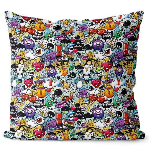 Polštářek Graffiti (Velikost: 40 x 40 cm)