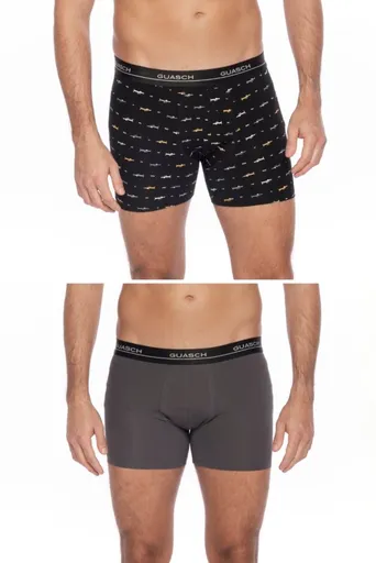 Pánské boxerky LEO z elastické bavlny, 2 ks L V dárkovém boxu 2 ks