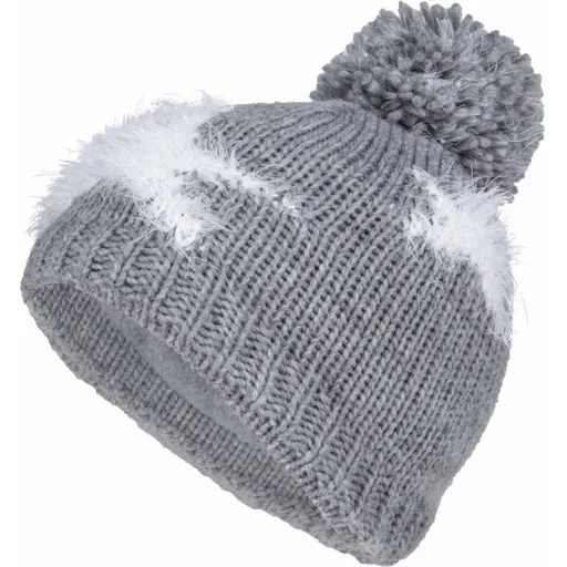 Lewro LAVIA Dívčí pletená čepice, šedá, velikost 12-15Y