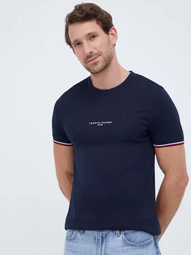 Tommy Hilfiger pánské tmavě modré tričko MW0MW32584 XXL
