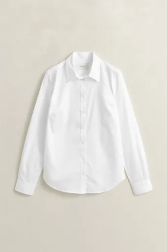 KOŠILE GANT SLIM SATEEN SHIRT WHITE