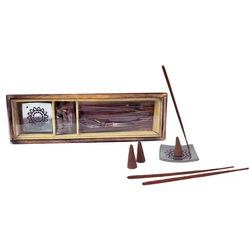 Arome Dřevěna dárková sada vonných tyčinek, Patchouli