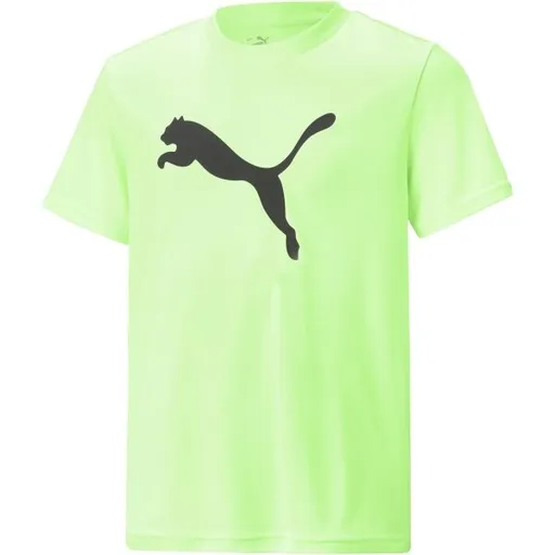 Puma ACTIVE SPORTS POLY CAT TEE Chlapecké triko, světle zelená, velikost