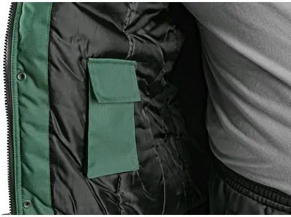 Bunda CXS IRVINE, zimní, pánská, zeleno-černá, vel. S