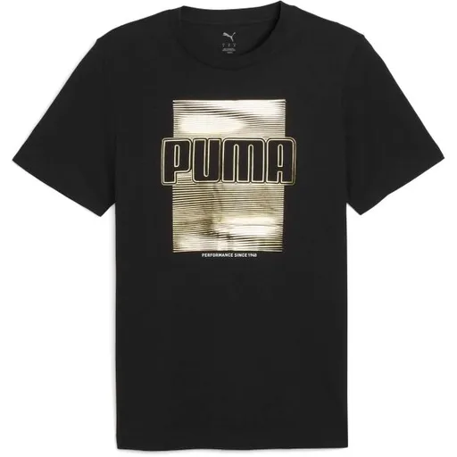 Puma GRAPHIC FOIL TEE Pánské triko, černá, velikost