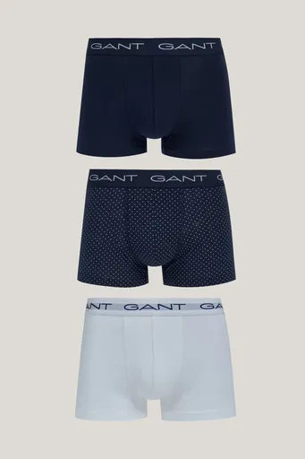 SPODNÍ PRÁDLO GANT MICRO DOT TRUNK 3-PACK EVENING BLUE