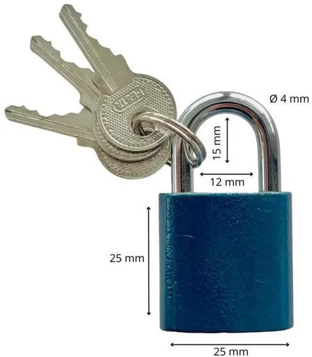 Zámek visací ocelový, 25 mm, FESTA (123261)