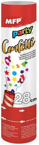 Konfety vystřelovací 28cm papír - vzduch
