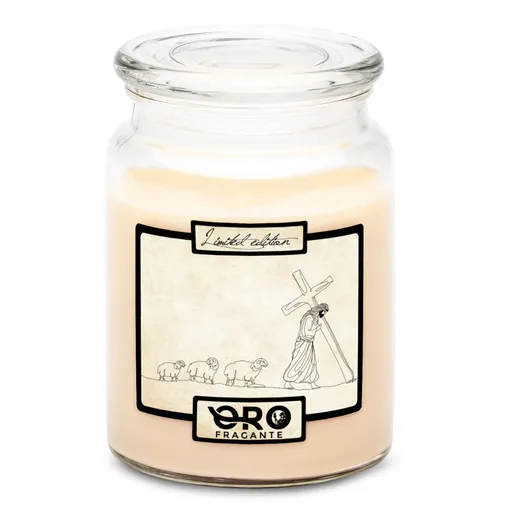 Svíčka Jesus & Sheep (Vůně svíčky: Vanilka)