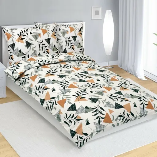 Bellatex Krepové povlečení Zahrada, 140 x 220 cm, 70 x 90 cm, 140 x 220 cm, 70 x 90 cm