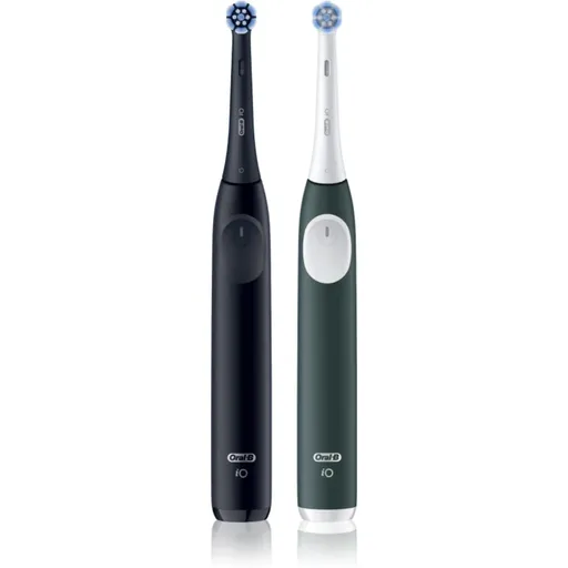 Oral-B iO2 elektrický zubní kartáček DUO BALENÍ Matt Black & Forest Green 1 ks