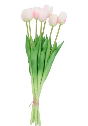 Kytice 7ks růžových realistických tulipánů Tulips - 43cm daan kromhout