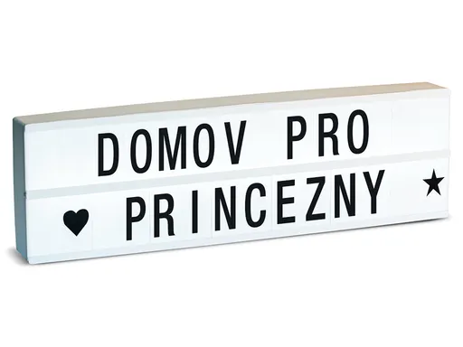 LED Světelný box 85 písmen