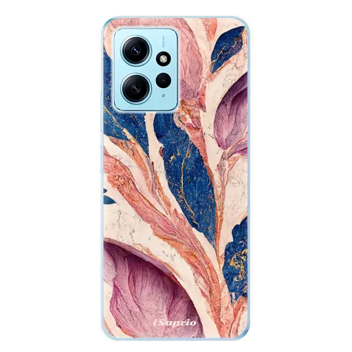 Odolné silikonové pouzdro iSaprio - Purple Leaves - Xiaomi Redmi Note 12 5G