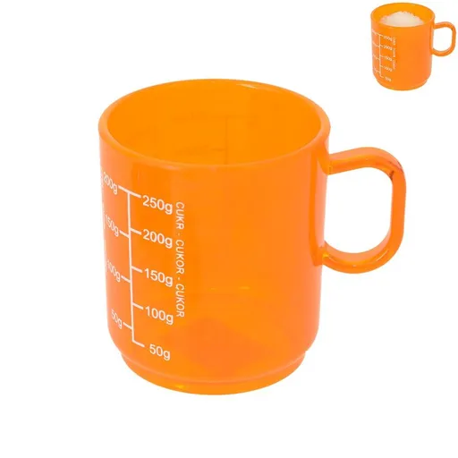 Odměrka plast potisk 0,25l oranž - ORION