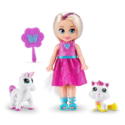 Panenka se zvířátkem