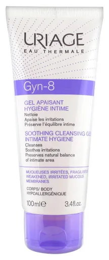 Uriage Zklidňující čisticí gel na intimní hygienu Gyn 8 (Soothing Cleansing Gel) 100 ml