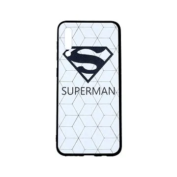 TopQ Samsung A50 3D silikon Bílý Superman 41176 (Sun-41176)