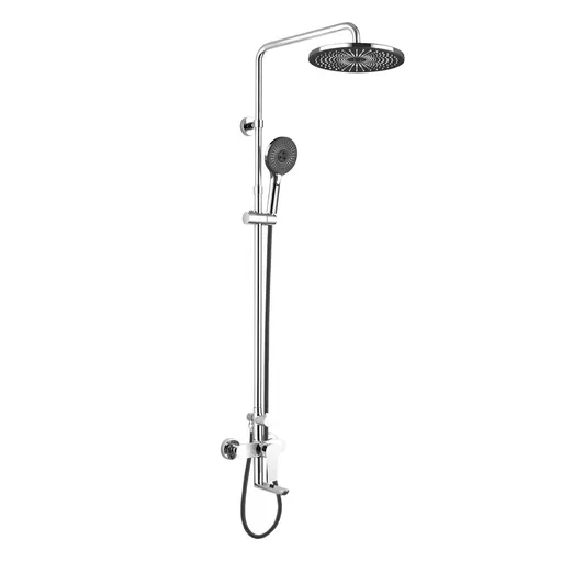 Mereo Dita vanová baterie s talířovou kulatou sprchou, černá CBE60101SFD